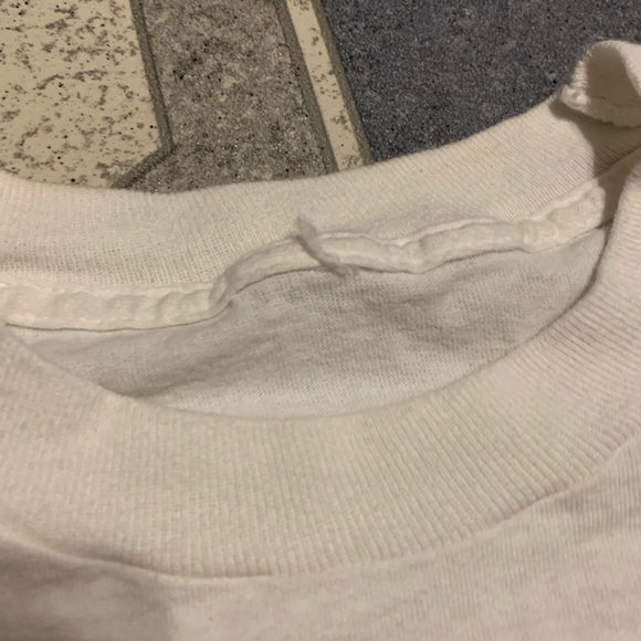 Vintage Single-Stitched Saddle Graphic Tee Sz L - Picture 3 of 4